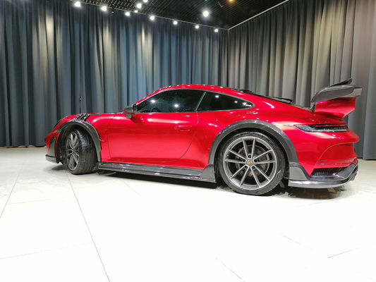 Autoteile für Porsche 911 992 Karosserie-Kit 911 992 Turbo Upgraded Techart Style Vorder- und Hinterstoßschutzschutzkarosserie-Kit