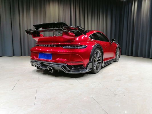 Autoteile für Porsche 911 992 Karosserie-Kit 911 992 Turbo Upgraded Techart Style Vorder- und Hinterstoßschutzschutzkarosserie-Kit