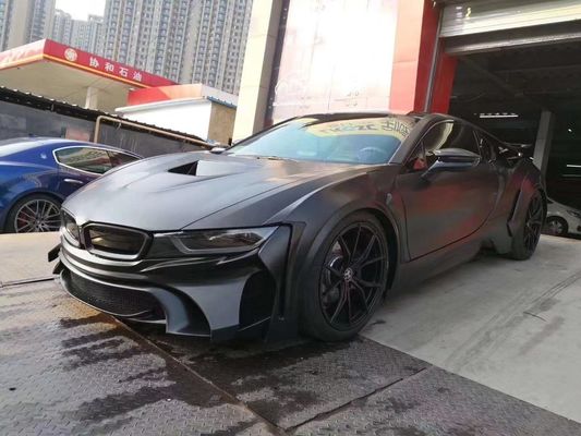 Für BMW I8 Kohlenstofffaserkörper-Kit I8 Upgrade Energie-Stil Front- und hinteren Stoßfänger Spoiler Widebody Kit