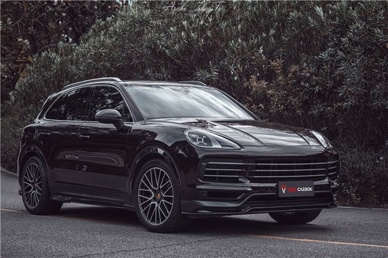 Autoteile für Porsche Cayenne Faser Körper Kit Cayenne Kohlenstofffaser Front Spreader Spoiler