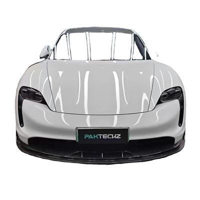 Trockene Kohlenstofffaser Kohlenstofffaserkörper für Porsche Taycan Taycan Upgrade PAKTECHZ Stil Front Schaufel Diffuser Spoiler Körperkit