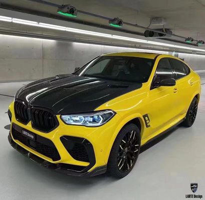 Autoteile für BMW X6M F96 Kohlenstofffaserkörper-Kit X6M F96 Upgraded LARTE Design Style Front Schaufel Diffuser Spoiler-Körper-Kit