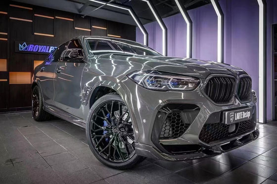 Autoteile für BMW X6M F96 Kohlenstofffaserkörper-Kit X6M F96 Upgraded LARTE Design Style Front Schaufel Diffuser Spoiler-Körper-Kit