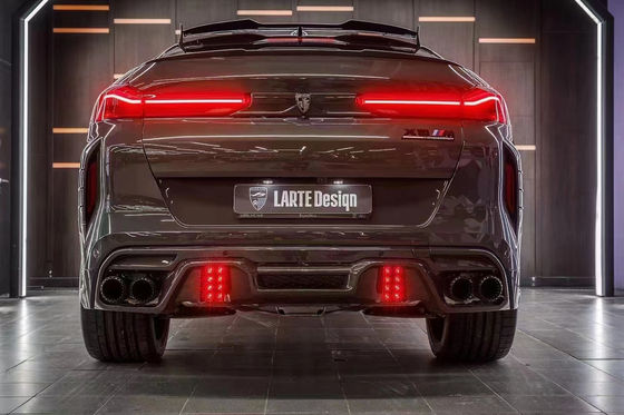 Autoteile für BMW X6M F96 Kohlenstofffaserkörper-Kit X6M F96 Upgraded LARTE Design Style Front Schaufel Diffuser Spoiler-Körper-Kit