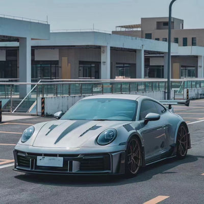 Für Porsche 911 992 Kohlenstofffaserkörper-Kit 992 Upgraded MIW-Stil Front- und Heckbumper Spoiler Hood Breitkörper-Kit