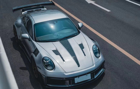 Für Porsche 911 992 Kohlenstofffaserkörper-Kit 992 Upgraded MIW-Stil Front- und Heckbumper Spoiler Hood Breitkörper-Kit