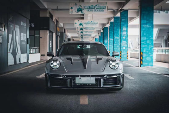 Für Porsche 911 992 Kohlenstofffaserkörper-Kit 992 Upgraded MIW-Stil Front- und Heckbumper Spoiler Hood Breitkörper-Kit