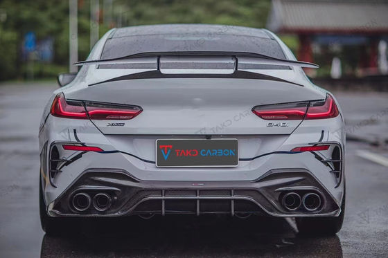 Autoteile für BMW 8er G14 G15 G16 840i Kohlenstofffaserkörper-Kit 840i Kohlenstofffaserkörper-Front-Scoop Diffuser-Spoiler-Seitenrock