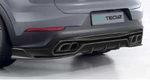 Für Porsche Cayenne Kohlenstofffaser Körper Kit Cayenne Kohlenstofffaser Front Lippen Diffuser Spoiler Top Wing Hood Seitenrock