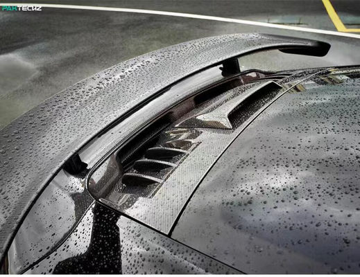 Für Porsche 992 Turbo Kohlenstofffaser Spoiler 992 Turbo Upgrade Paktechz Style Kohlenstofffaser Tail Cover Spoiler