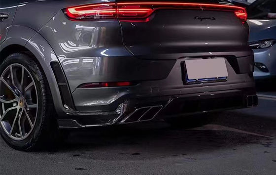 Für Porsche Cayenne Carbon Fiber Wide Body Kit Cayenne Upgrades MSY-Stil Carbon Fiber Front Lippendiffuser Spoiler Hood