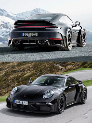 Für Porsche 992 Kohlenstofffaserspoiler 992 Upgraded BS Style Kohlenstofffaserspoiler Heckflossen