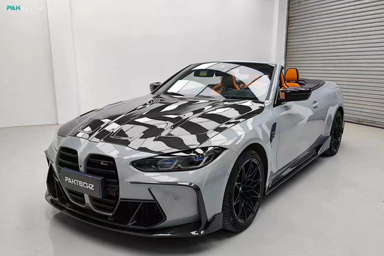Für BMW G80 G82M3 M4 Kohlenstofffaser-Körper-Kit G80 G82M3 M4 Upgraded Paktechz Style Front Lippendiffuser Spoiler Hood
