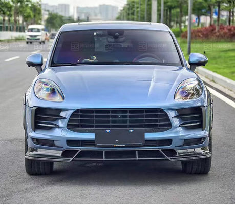 Für Porsche Mancan Carbon Fiber Body Kit Mancan aktualisiert das CMST-Style Carbon Fiber Front Lip Diffuser Spoiler Widebody Kit