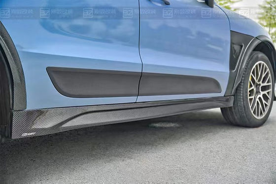 Für Porsche Mancan Carbon Fiber Body Kit Mancan aktualisiert das CMST-Style Carbon Fiber Front Lip Diffuser Spoiler Widebody Kit
