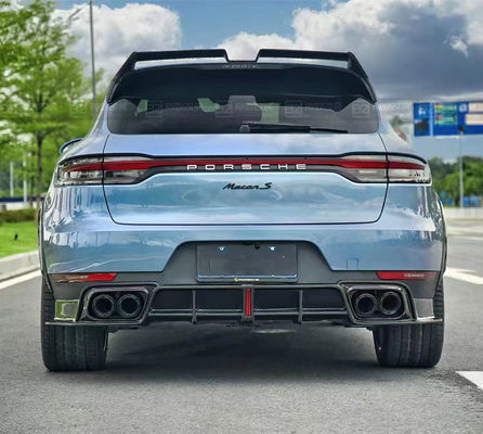 Für Porsche Mancan Carbon Fiber Body Kit Mancan aktualisiert das CMST-Style Carbon Fiber Front Lip Diffuser Spoiler Widebody Kit