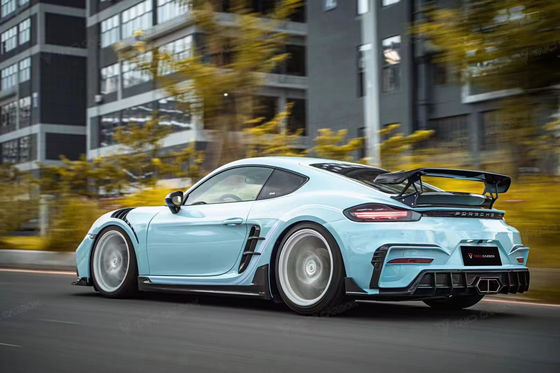 Lake Blue GTS Porsche Body Kit 718 Seitenrock 2017 - 2019 Stoßfänger Spoiler