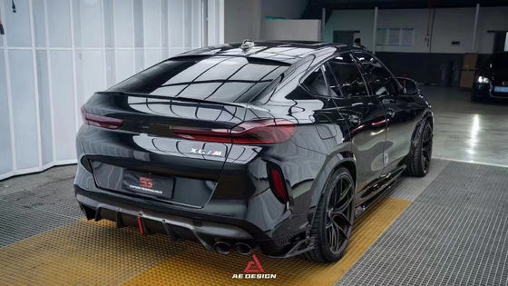 Für BMW X6M F96 Kohlenstofffaser-Körper-Kit X6M F96 Upgrades der AE-Stil Kohlenstofffaser Front Lippen Diffuser Spoiler