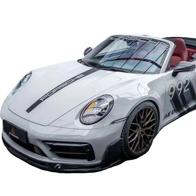 Für Porsche 992s Kohlenstofffaserkörper-Kit 992s AE Stil Trockener Kohlenstofffaser Front Lippendiffuser Spoiler Seitenrock