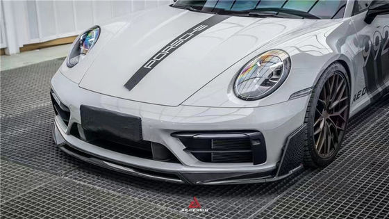 Für Porsche 992s Kohlenstofffaserkörper-Kit 992s AE Stil Trockener Kohlenstofffaser Front Lippendiffuser Spoiler Seitenrock