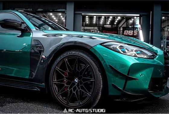 Für BMW M3 M4 G80 G82 Kohlenstofffaser-Fender M3 M4 G80 G82 Erweiterter AE-Stil Kohlenstofffaser-Fender Leichtgewicht