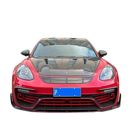 MSY Panamera 971 Körper-Kit Rot-Kohlenstofffaser-Ersatz Vorderbumper-Spoiler-Body-Kit