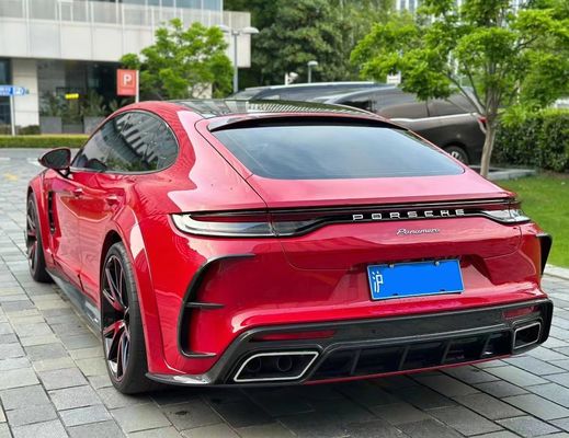 MSY Panamera 971 Körper-Kit Rot-Kohlenstofffaser-Ersatz Vorderbumper-Spoiler-Body-Kit