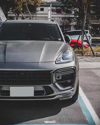 Cayenne Porsche Body Kit Trockene Kohlenstofffaser MTR Stil Front Lippendiffuser