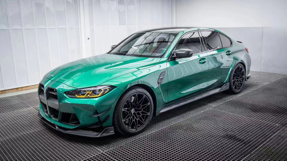 Für BMW G80 G82 M3 M4 Kohlenstofffaserkörper-Kit G80 G82 M3 M4 Upgraded AE Style Front Lippendiffuser Spoiler Side Skirt Körper-Kit
