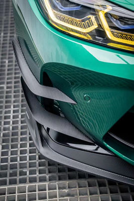 Für BMW G80 G82 M3 M4 Kohlenstofffaserkörper-Kit G80 G82 M3 M4 Upgraded AE Style Front Lippendiffuser Spoiler Side Skirt Körper-Kit