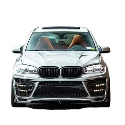 Für BMW X5 X5M Breitkörper-Kit X5 X5M Erweiterte RD Kohlenstofffaser-Style Front und Heck Stoßfänger Spoiler Hood Breitkörper-Kit
