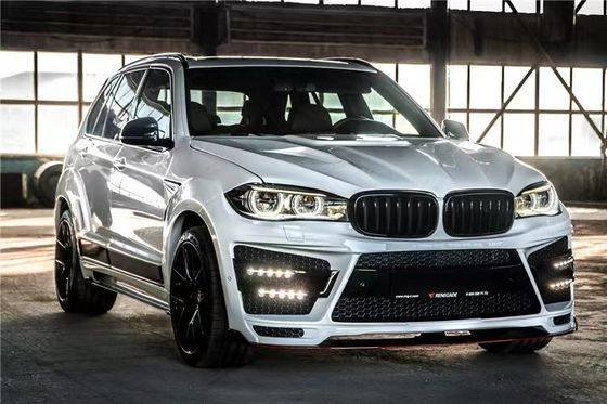 Für BMW X5 X5M Breitkörper-Kit X5 X5M Erweiterte RD Kohlenstofffaser-Style Front und Heck Stoßfänger Spoiler Hood Breitkörper-Kit