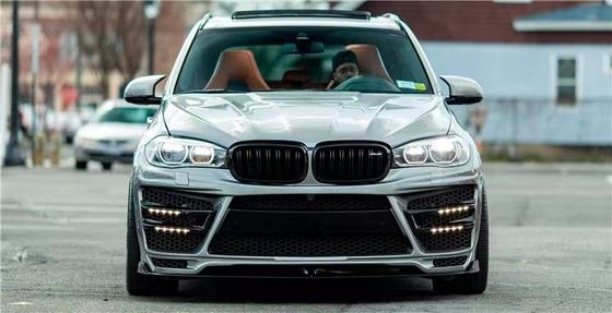 Für BMW X5 X5M Breitkörper-Kit X5 X5M Erweiterte RD Kohlenstofffaser-Style Front und Heck Stoßfänger Spoiler Hood Breitkörper-Kit