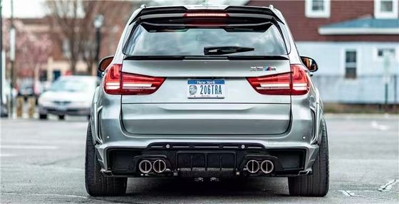 Für BMW X5 X5M Breitkörper-Kit X5 X5M Erweiterte RD Kohlenstofffaser-Style Front und Heck Stoßfänger Spoiler Hood Breitkörper-Kit