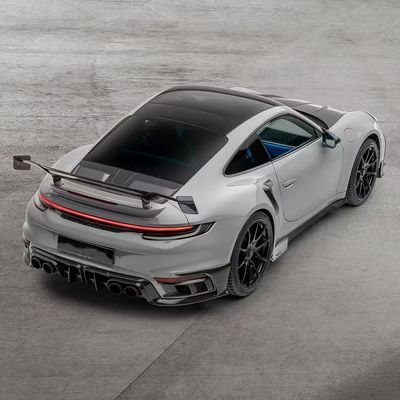 992 Turbo Porsche Body Kit Kohlenstofffaser MSY Stil Diy Hintere Stoßfänger Spoiler Hood