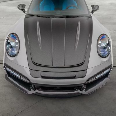 992 Turbo Porsche Body Kit Kohlenstofffaser MSY Stil Diy Hintere Stoßfänger Spoiler Hood