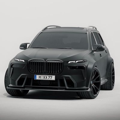 Für BMW X7 Carbon Fiber Body Kit X7 Carbon Fiber Front Lippen Diffuser Spoiler Hood Side Skirt Breitkörper Kit
