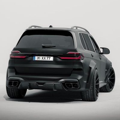 Für BMW X7 Carbon Fiber Body Kit X7 Carbon Fiber Front Lippen Diffuser Spoiler Hood Side Skirt Breitkörper Kit