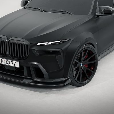 Für BMW X7 Carbon Fiber Body Kit X7 Carbon Fiber Front Lippen Diffuser Spoiler Hood Side Skirt Breitkörper Kit