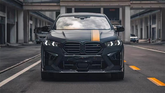 Für BMW X5M X6M Kohlenstofffaser-Körper-Kit X5M X6M Kohlenstofffaser Front Lippendiffuser Spoiler Side Skirt Hood