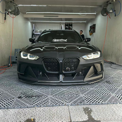 4 Coupe BMW M3 Karosserie-Kit Blau Ersetzen Front GEEX Stil Front Stoßfänger