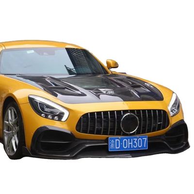 Für Mercedes AMG GT Kohlenstofffaser-Karosserie-Kit AMG GT Kohlenstofffaser Front Lippendiffuser Spoiler