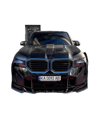 XM Bmw Breitkörper-Kit Carbonfaser Vorderlip Spoiler Schwarz Bmw Seitenrock Radbogen