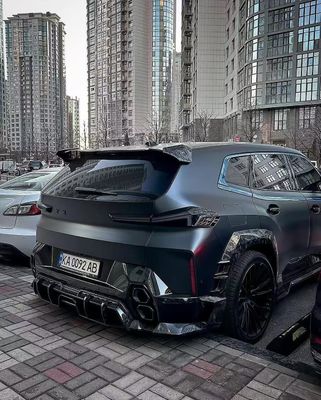 XM Bmw Breitkörper-Kit Carbonfaser Vorderlip Spoiler Schwarz Bmw Seitenrock Radbogen