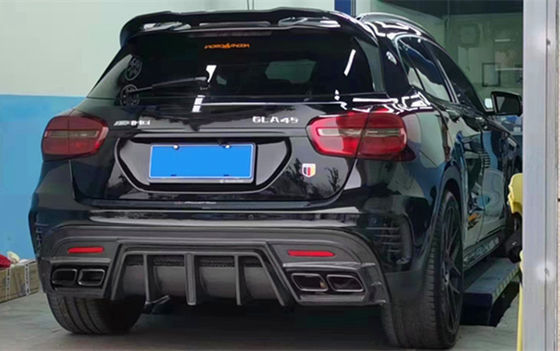 Warmverkauf Gla45 Gla260 X156 Kohlenstofffaser-Körper-Kit Gla45 Kohlenstofffaser-Rückdiffuser 2014-2019