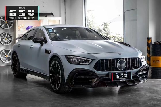 Für Mercedes AMG GT50 53 63 Kohlenstofffaser-Karosserie-Kit AMG GT50 53 63 Upgraded Top Style Kohlenstofffaser Front Lippen Diffuser Spoiler