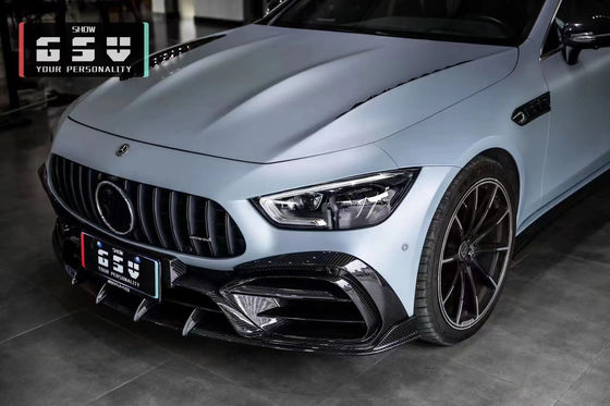 Für Mercedes AMG GT50 53 63 Kohlenstofffaser-Karosserie-Kit AMG GT50 53 63 Upgraded Top Style Kohlenstofffaser Front Lippen Diffuser Spoiler