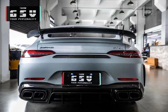 Für Mercedes AMG GT50 53 63 Kohlenstofffaser-Karosserie-Kit AMG GT50 53 63 Upgraded Top Style Kohlenstofffaser Front Lippen Diffuser Spoiler