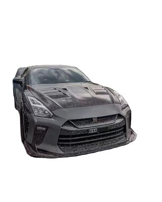Für Nissan GTR R35 Kohlenstofffaserkörper-Kit GTR Upgraded Top Style Kohlenstofffaser Front und Heck Stoßfänger Seitenrock Spoiler