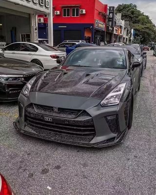 Für Nissan GTR R35 Kohlenstofffaserkörper-Kit GTR Upgraded Top Style Kohlenstofffaser Front und Heck Stoßfänger Seitenrock Spoiler
